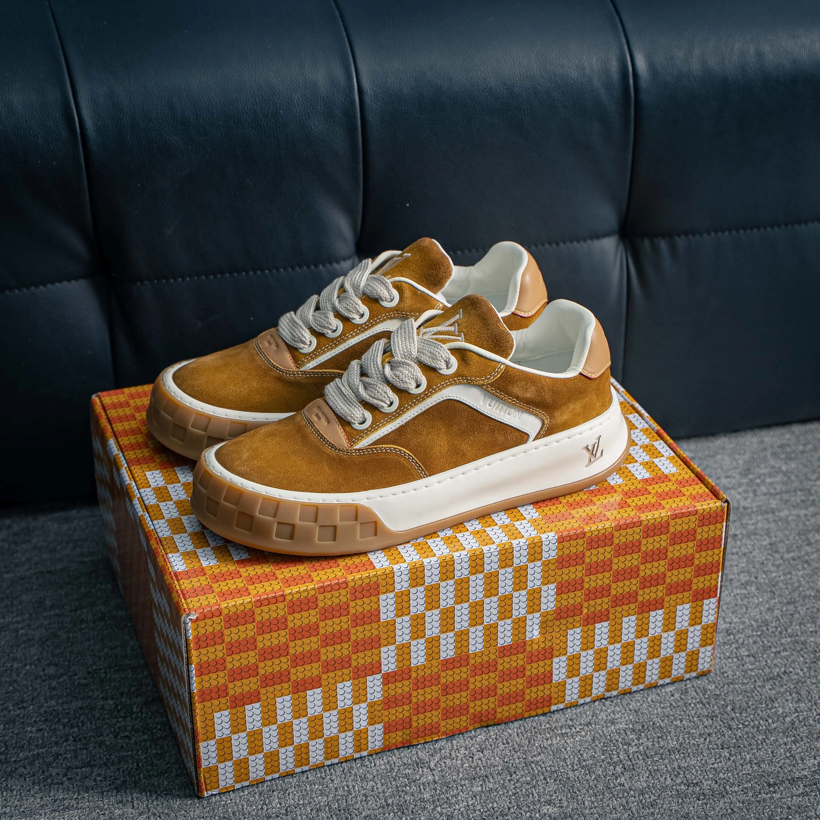 YS Premium -- LOUIS VUITTON Tilted Series｜2026 LV Tilted Low Sneakers Series Low-Top Retro Skate Shoes